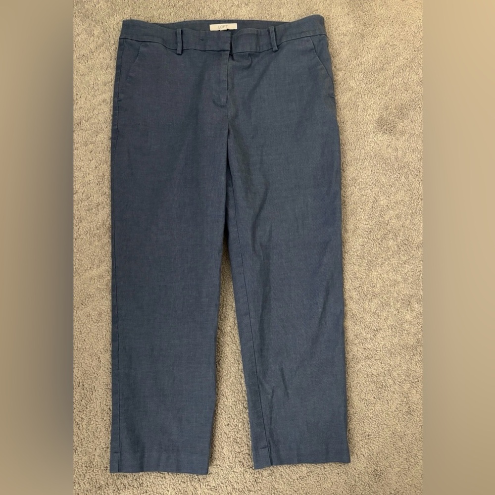 LOFT women’s blue pants 12‎